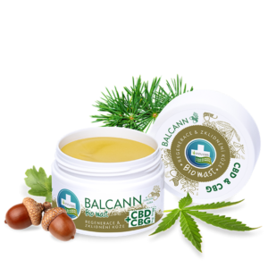 BALCANN CBD + CBG NAJSILNEJŠIA BIO KONOPNÁ MASŤ + DUBOVÁ KÔRA